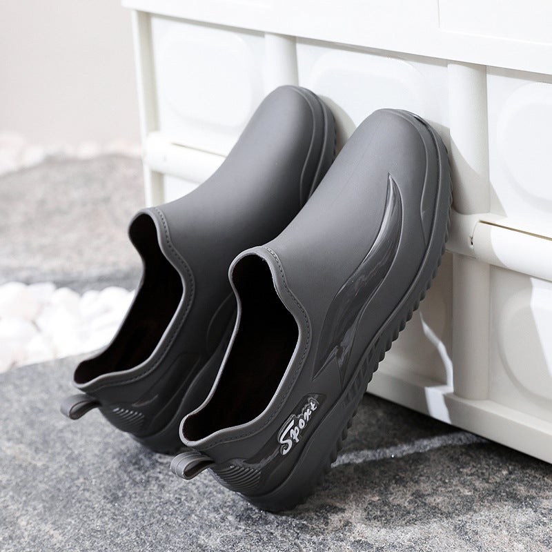 [Non-Slip And Wear-Resistant] Low-Cut Waterproof Water Shoes For Men, Chef Work Shoes, Rain Boots, Men'S Labor Protection Shoes, Versatile For Outdoor Wear - Image 3